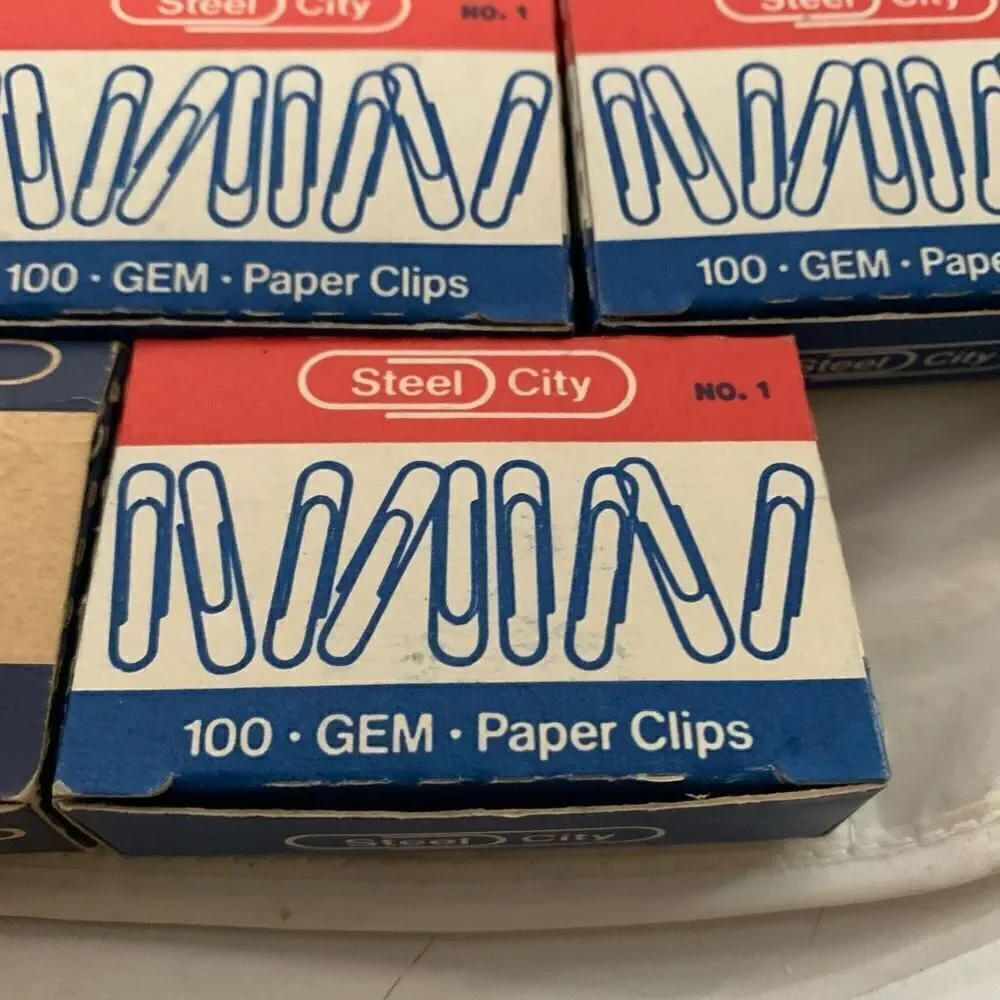 11 Boxes Steel City No. 1 Gem Paper Clips Pittsburgh Pa